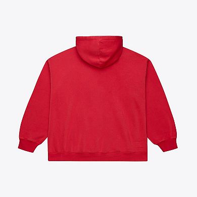 Men's Mitchell & Ness Red Houston Rockets Downtown Collection Fleece Hoodie