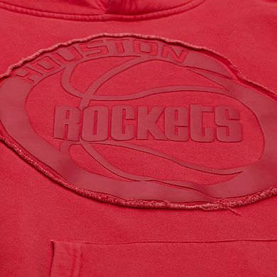 Men's Mitchell & Ness Red Houston Rockets Downtown Collection Fleece Hoodie