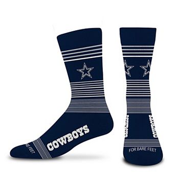 Unisex For Bare Feet Dallas Cowboys Gradient Stripes Crew Socks