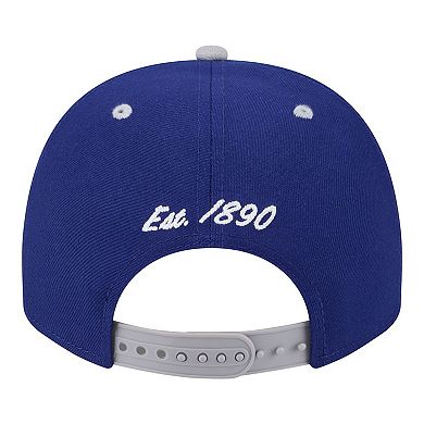 Men's New Era Royal/Gray Los Angeles Dodgers Arched A-Frame 9FIFTY Adjustable Hat