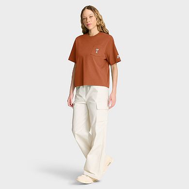 Women's Nike Texas Orange Texas Longhorns Legacy Pocket Boxy T-Shirt