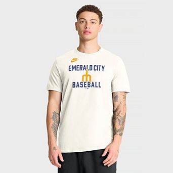 Men's Nike Cream Seattle Mariners Cooperstown Collection ‘70s Inspired T-Shirt