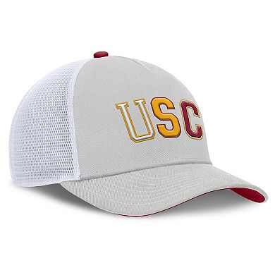 Unisex Nike Gray USC Trojans 2026 Basketball Refresh 5-Panel Rise Trucker Hat