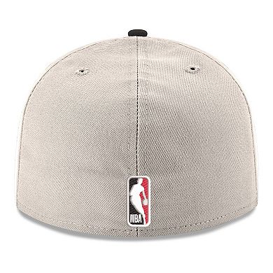 Men's New Era White/Black Miami Heat Chrome Two-Tone 59FIFTY Fitted Hat