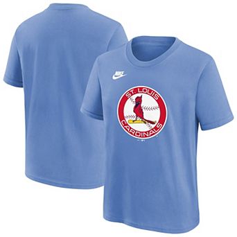 Youth Nike Light Blue St. Louis Cardinals Team Logo T-Shirt