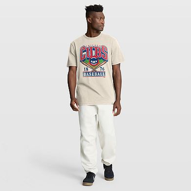 Men's Fanatics Tan Chicago Cubs Stadium Slub T-Shirt