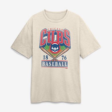 Men's Fanatics Tan Chicago Cubs Stadium Slub T-Shirt