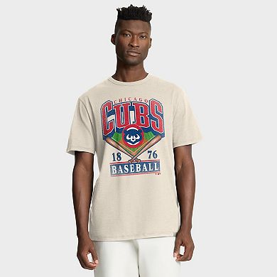 Men's Fanatics Tan Chicago Cubs Stadium Slub T-Shirt
