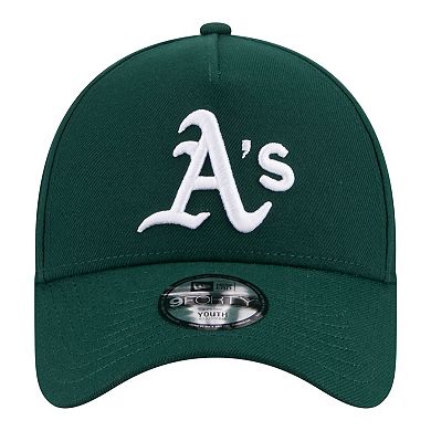 Youth New Era Green Athletics 9FORTY A-Frame Adjustable Hat