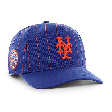 Men's '47 x Rawlings Royal New York Mets Pinstripe Hitch Adjustable Hat