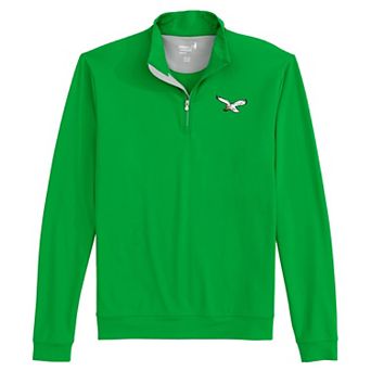 Men's johnnie-O Kelly Green Philadelphia Eagles Motion Quarter-Zip Pullover