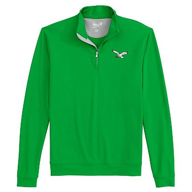 Men's johnnie-O Kelly Green Philadelphia Eagles Motion Quarter-Zip Pullover