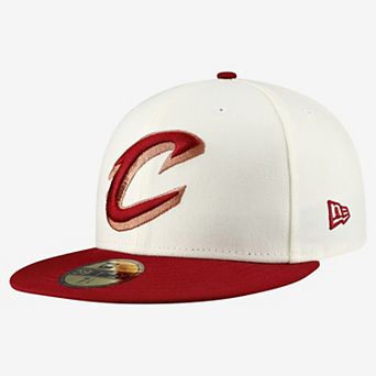 Men's New Era Gray/Wine Cleveland Cavaliers Chrome Two-Tone 59FIFTY Fitted Hat