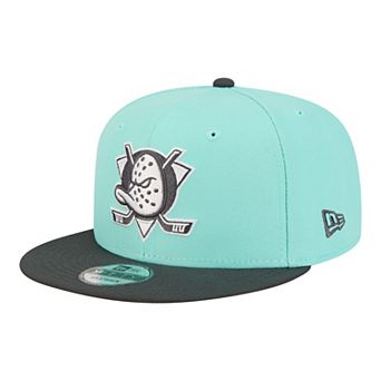 Men's New Era Turquoise/Charcoal Anaheim Ducks Two-Tone Color Pack 9FIFTY Snapback Hat