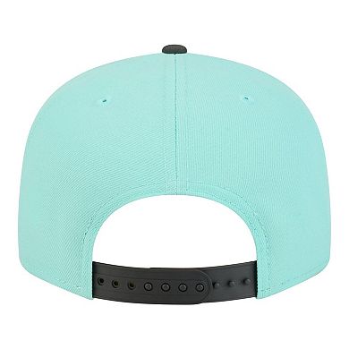 Men's New Era Turquoise/Charcoal Anaheim Ducks Two-Tone Color Pack 9FIFTY Snapback Hat