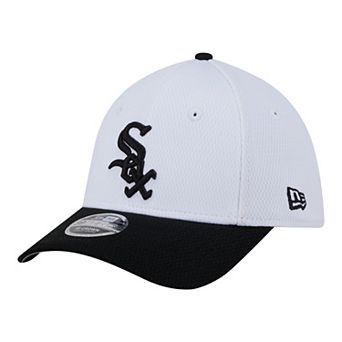 Youth New Era White/Black Chicago White Sox Baseball 39THIRTY M-Crown Flex Hat