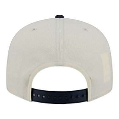 Men's New Era Cream/Navy Atlanta Braves Localized 9FIFTY Snapback Hat