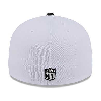 Men's New Era White/Black Miami Dolphins 2026 NFL Draft Pre-Curved 59FIFTY Fitted Hat