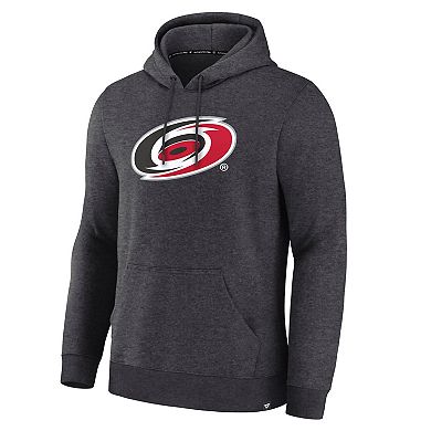 Men's Fanatics Heather Charcoal Carolina Hurricanes Essential Hoodie