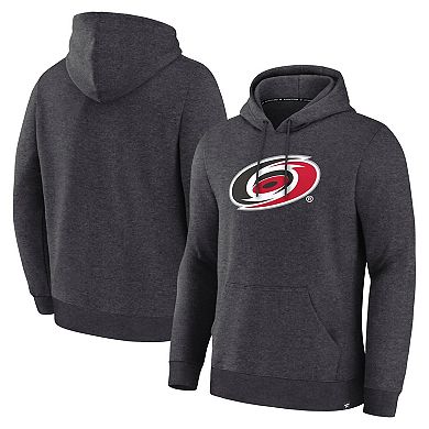 Men's Fanatics Heather Charcoal Carolina Hurricanes Essential Hoodie