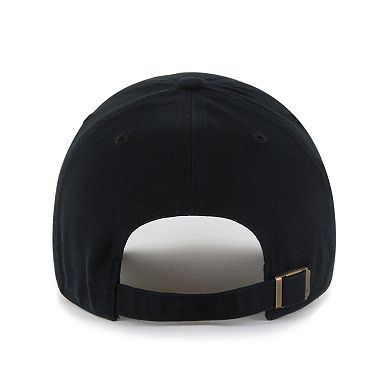 Men's '47 Black Washington Capitals Alternate Clean Up Adjustable Hat