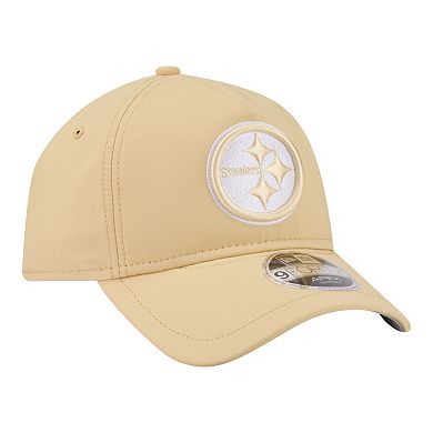 Men's New Era Tan Pittsburgh Steelers Apex 9FORTY Adjustable Hat