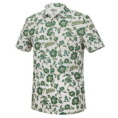 Men's Reyn Spooner White Athletics Pua Performance Polo
