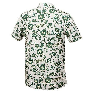 Men's Reyn Spooner White Athletics Pua Performance Polo