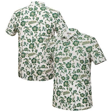 Men's Reyn Spooner White Athletics Pua Performance Polo