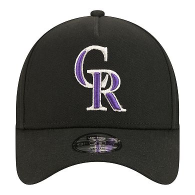 Youth New Era Black Colorado Rockies 9FORTY A-Frame Adjustable Hat