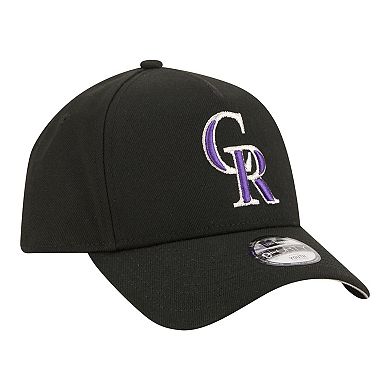 Youth New Era Black Colorado Rockies 9FORTY A-Frame Adjustable Hat
