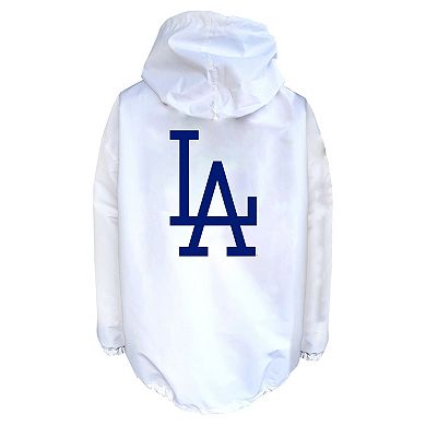 Men's Mitchell & Ness White Los Angeles Dodgers Big & Tall Full-Snap Hooded Jacket