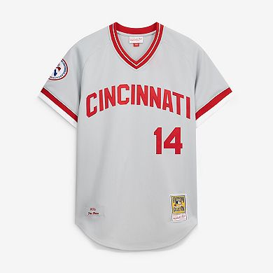 Men's Mitchell & Ness Pete Rose Gray Cincinnati Reds 1976 Authentic Jersey