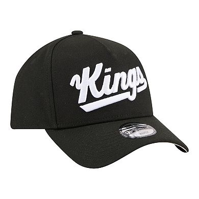 Youth New Era Black Sacramento Kings 9FORTY A-Frame Adjustable Hat