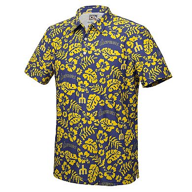 Men's Reyn Spooner Blue Seattle Mariners Cooperstown Pua Performance Polo