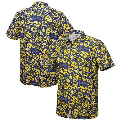 Men's Reyn Spooner Blue Seattle Mariners Cooperstown Pua Performance Polo