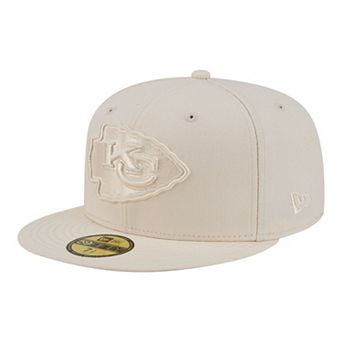 Men's New Era Cream Kansas City Chiefs Color Pack 59FIFTY Fitted Hat