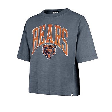 Women's '47 Navy Chicago Bears Cropped Mindi Slub T-Shirt