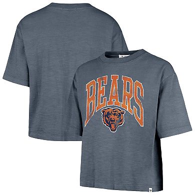 Women's '47 Navy Chicago Bears Cropped Mindi Slub T-Shirt