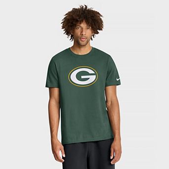 Men's Nike Green Green Bay Packers Essential Logo T-Shirt