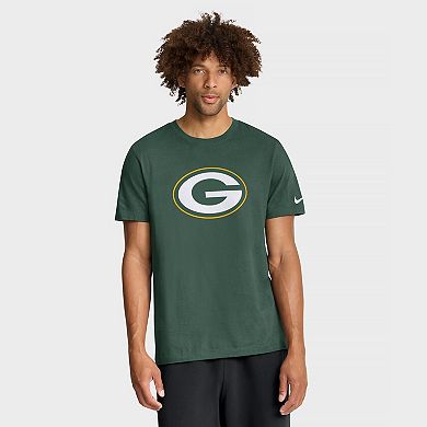 Men's Nike Green Green Bay Packers Essential Logo T-Shirt