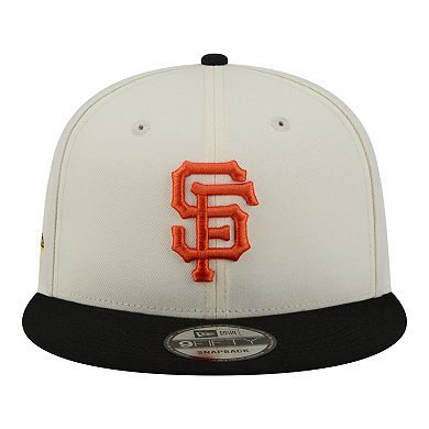 Men's New Era Cream/Black San Francisco Giants Localized 9FIFTY Snapback Hat