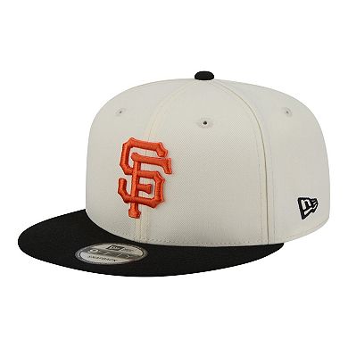 Men's New Era Cream/Black San Francisco Giants Localized 9FIFTY Snapback Hat