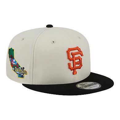Men's New Era Cream/Black San Francisco Giants Localized 9FIFTY Snapback Hat