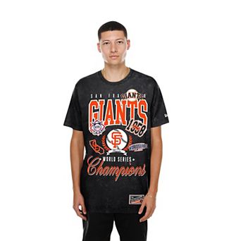 Men's New Era Black San Francisco Giants Mineral Wash T-Shirt