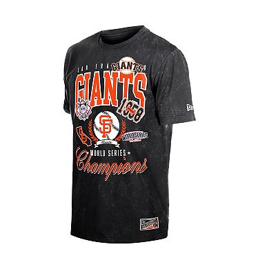 Men's New Era Black San Francisco Giants Mineral Wash T-Shirt