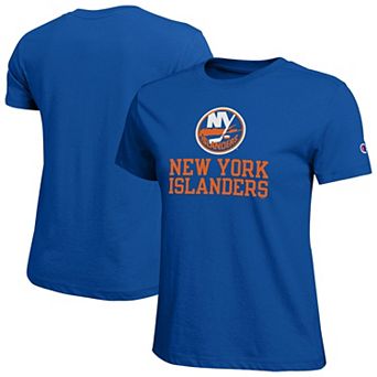 Women's Champion Royal New York Islanders Wordmark Lockup T-Shirt