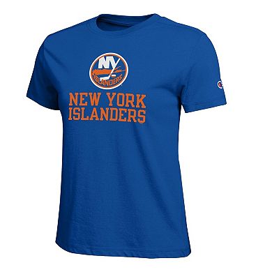 Women's Champion Royal New York Islanders Wordmark Lockup T-Shirt