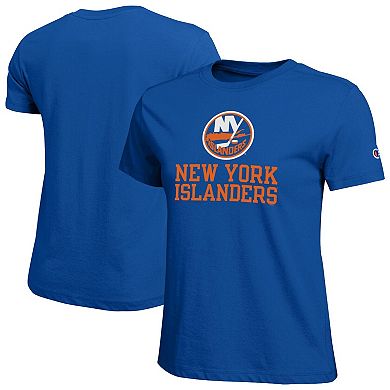 Women's Champion Royal New York Islanders Wordmark Lockup T-Shirt