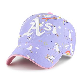 Girls Youth '47 Lavender Athletics Unicorn Clean Up Adjustable Hat